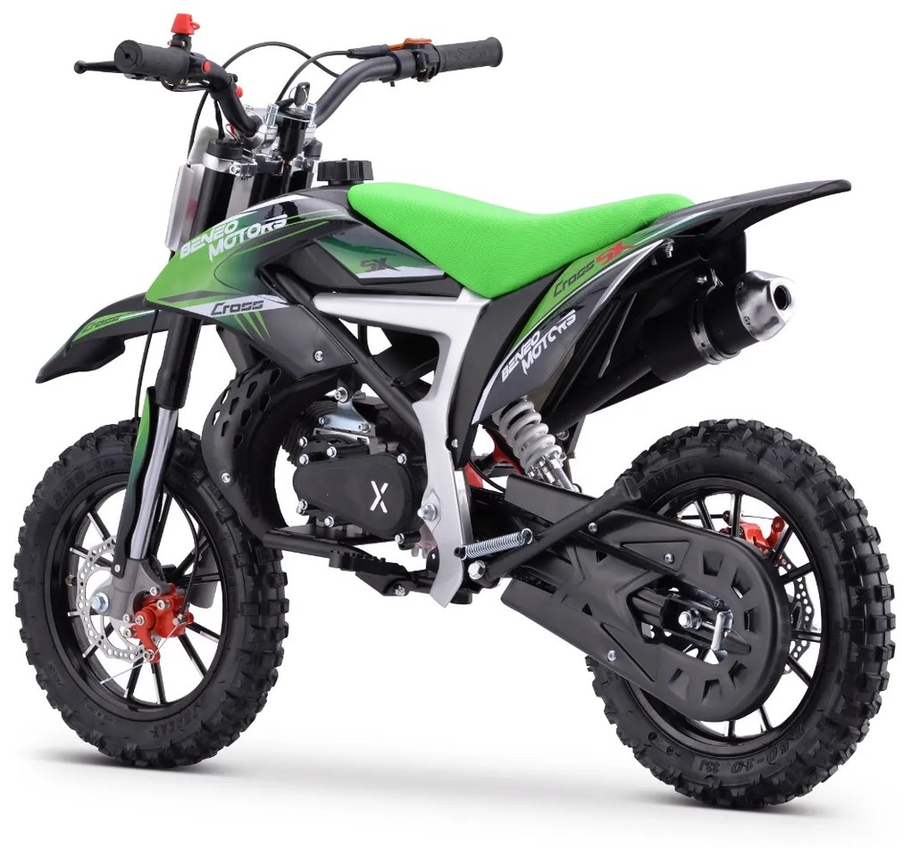 Mota cross Gasolina 50 cc para crianças Motors CROSS SX Verde