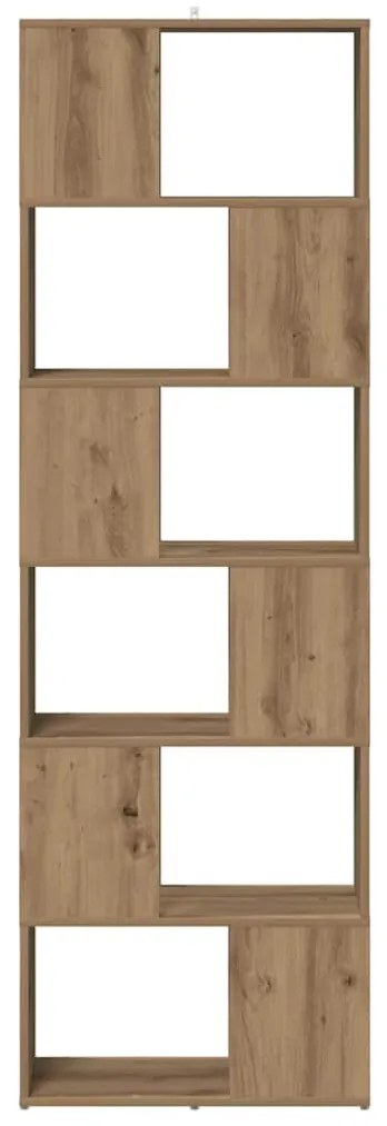 Estante/divisória 60x24x186 cm carvalho artisiano