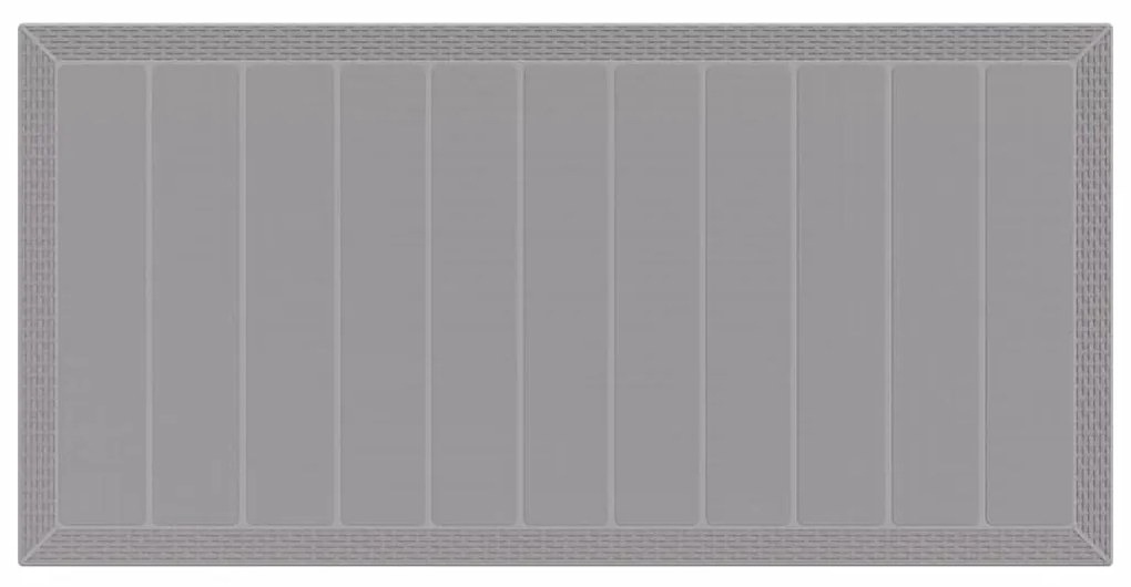 Conjunto de Jantar para Jardim 7 pcs Cinzento-claro
