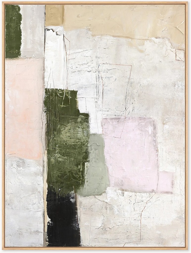 Quadro em tela pintado à mão emoldurado Rustic Revival