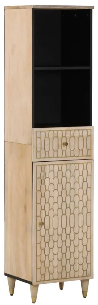 vidaXL Armário de casa de banho 38x33x160 cm mangueira maciça