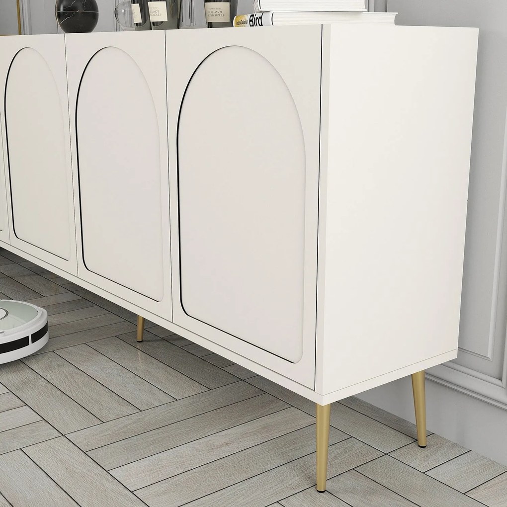 Console Lyon – Cream Gold – 180 cm x 80 cm x 35 cm