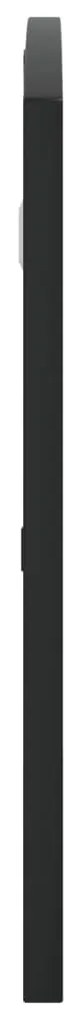 Espelho de parede arqueado 80x40 cm ferro preto