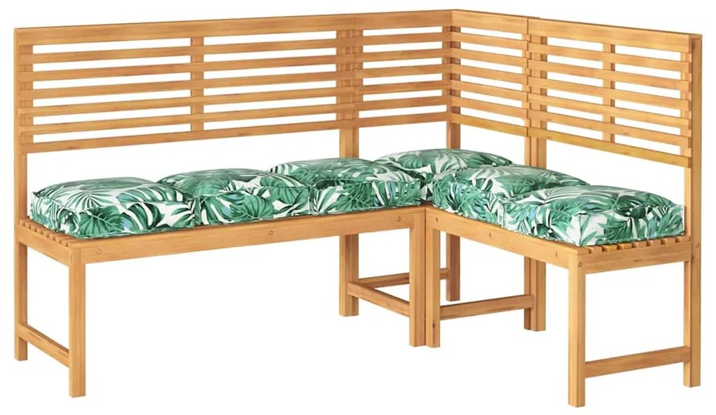 Cojines para Palets para Assento 6 pcs Padrão Folha 40x40x8 cm Tecido