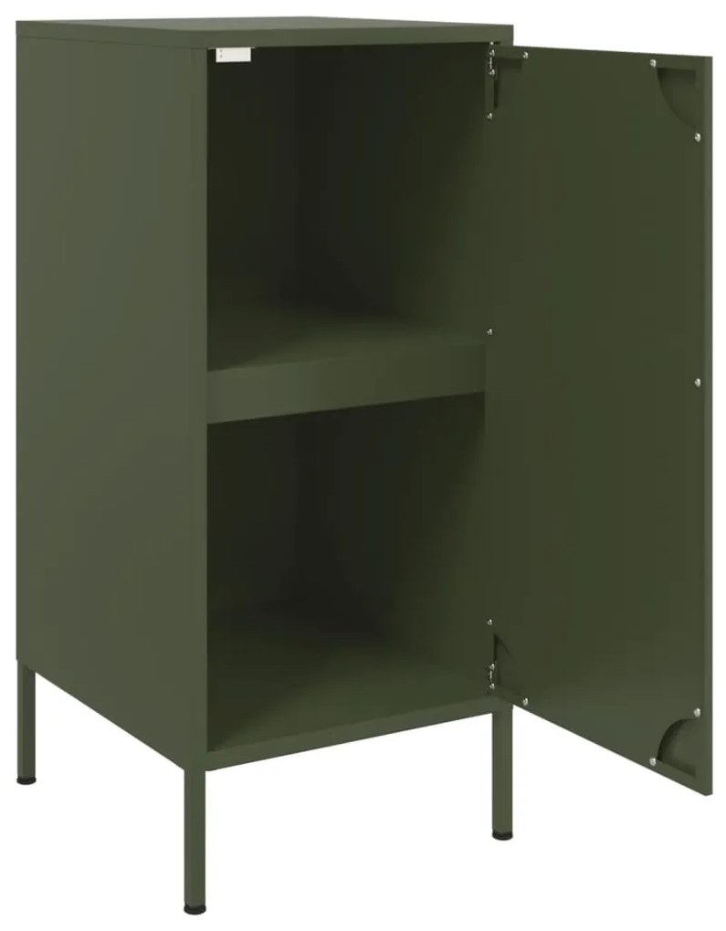Aparador 36x39x79 cm aço verde azeitona