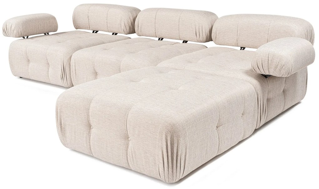 Sofá de Canto Doblo – Castanho Claro – 300x200 cm