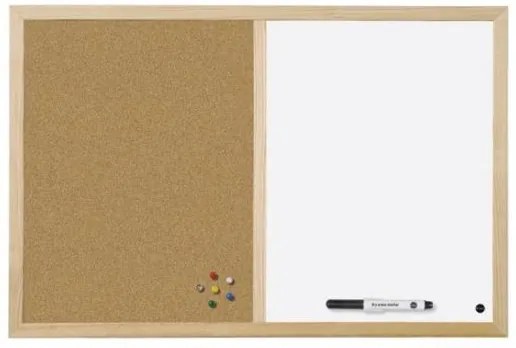Quadro Combinado 600x450mm Cortiça/melamina Budget