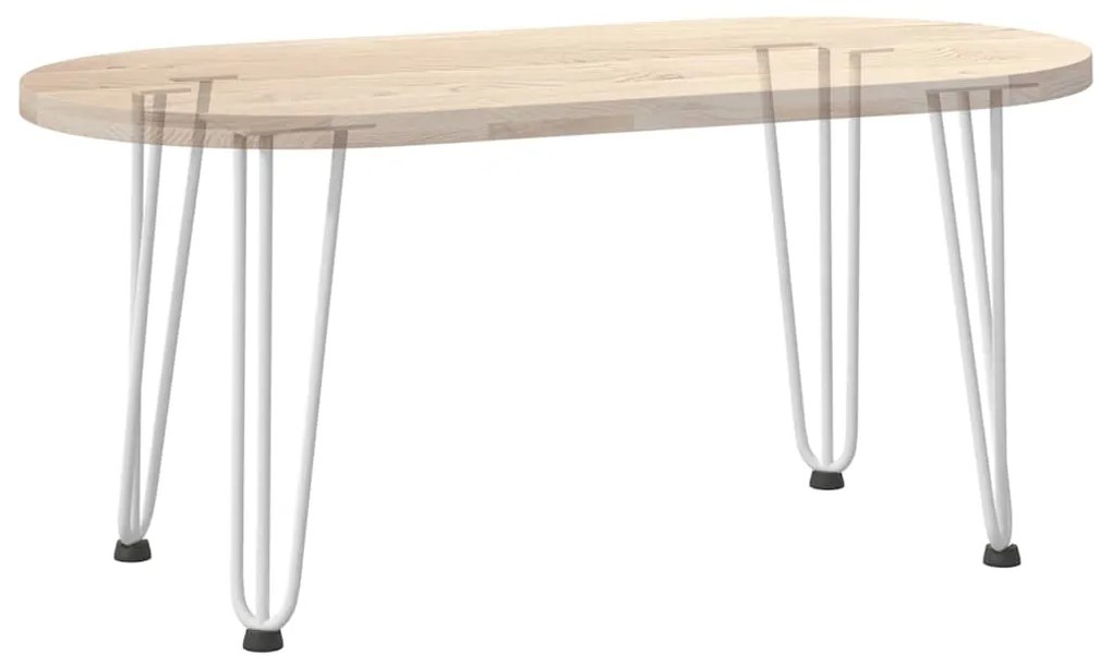 Pernas de grampo para mesa de centro 4 peças, branco, 42 cm, aço maciç