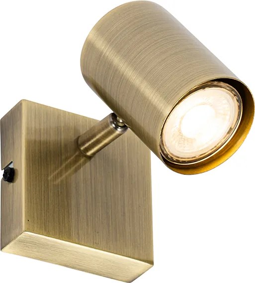 Foco moderno ajustável quadrado bronze - Jeana