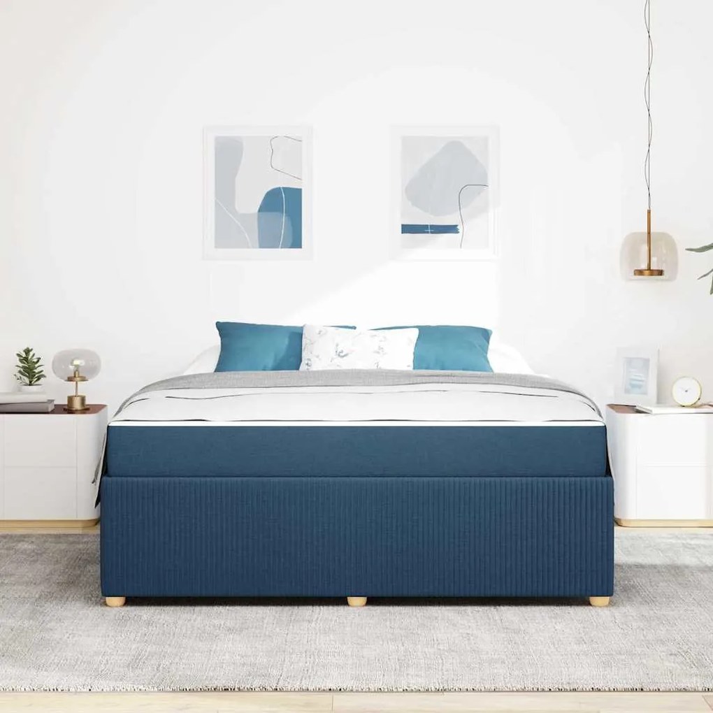 Estrutura da Cama Outros Azul 180 x 200 cm tecido