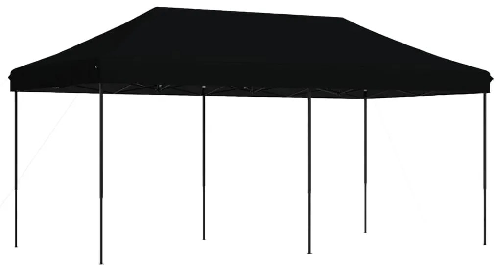 Tenda para festas pop-up dobrável 580x292x315 cm preto