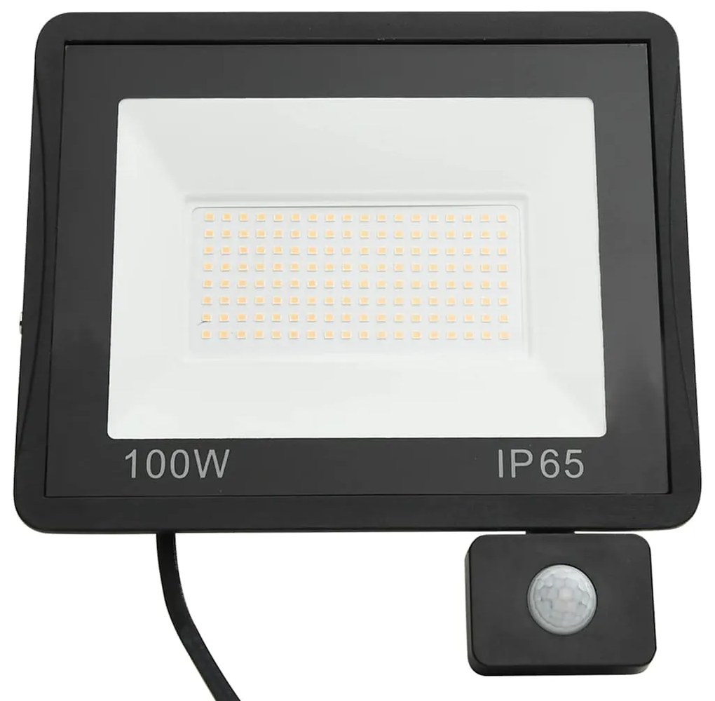 Projetor c/ iluminação LED e sensor 100 W branco frio