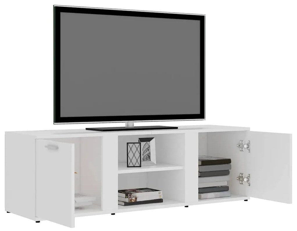 Móvel de TV 120x34x37 cm derivados de madeira branco