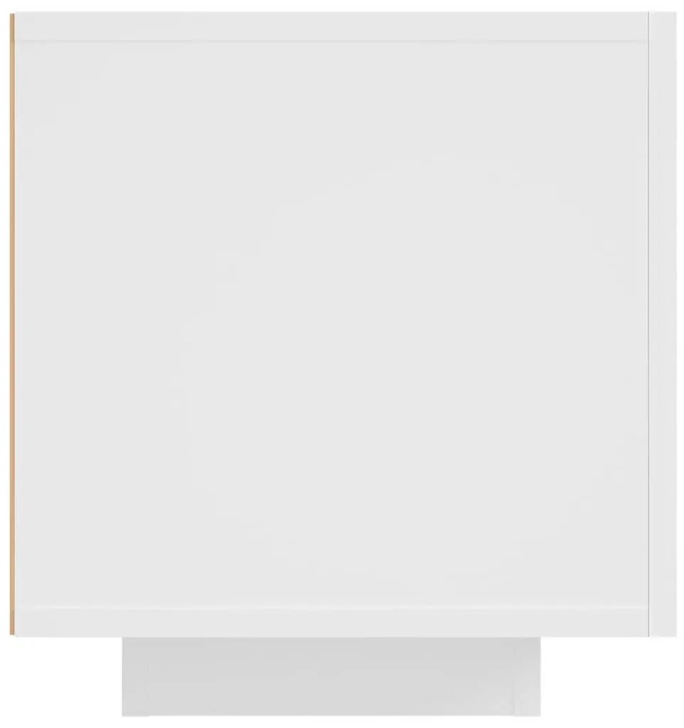 Móvel de TV com luzes LED 160x35x40 cm branco