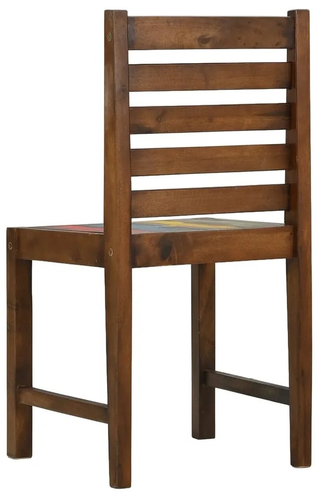 Cadeiras de jantar 2 pcs madeira recuperada maciça