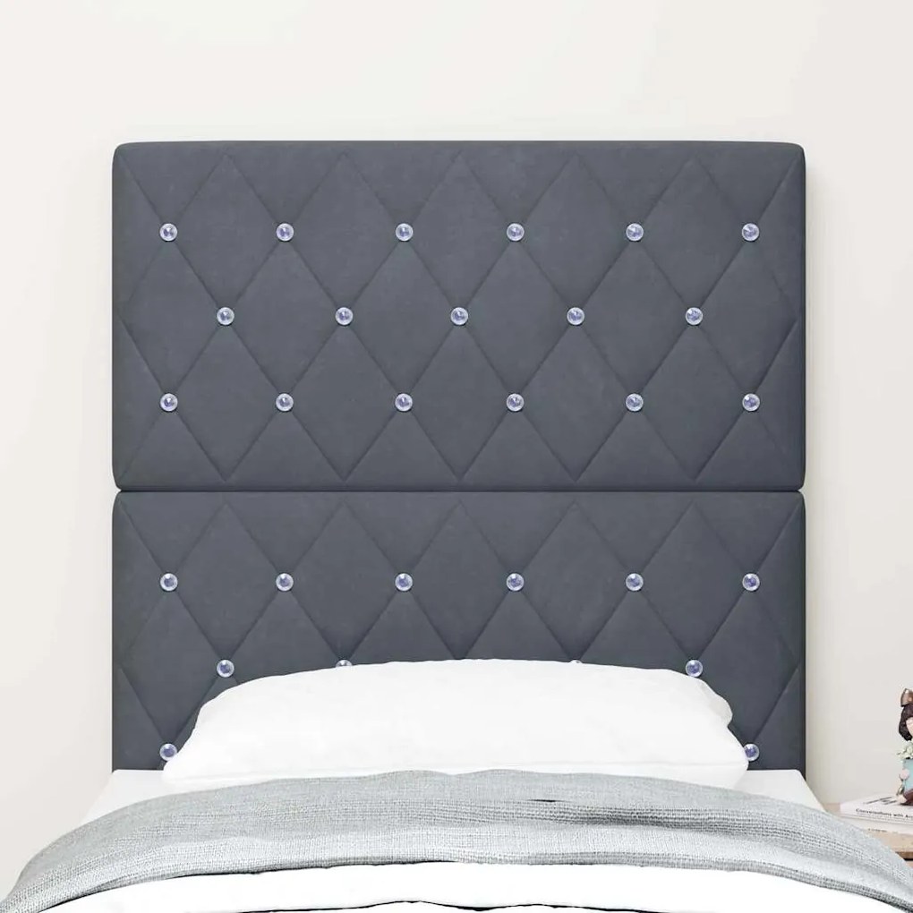 Cabeceira LED Cinza Escuro 80 cm