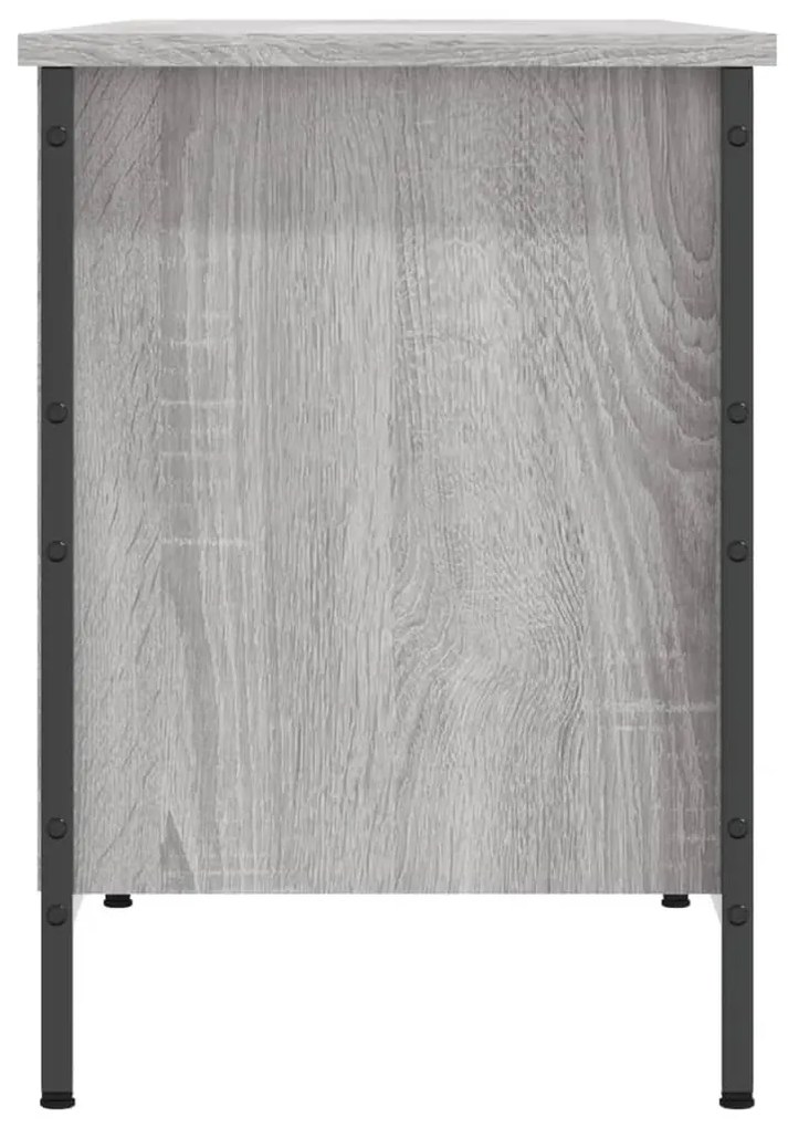 Sapateira 131x35x50 cm derivados de madeira cinzento sonoma