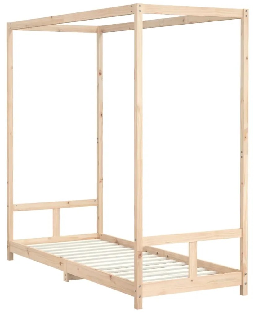 Estrutura de cama infantil 80x200 cm madeira de pinho maciça