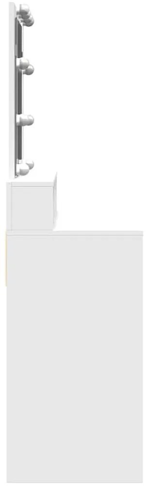 Toucador com LED 80x41x144,5 cm branco