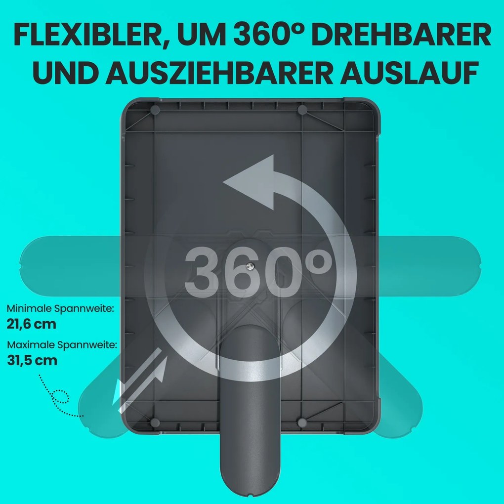 Escorredor de louça 31,5 x 58,8 x 24,1 cm cinza prateado