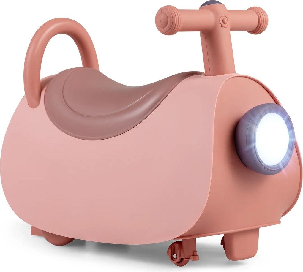 Veículo Deslizante Infantil, 47 x 21 x 34,5 cm, Efeitos Sonoros e Luminosos, Cor-de-rosa