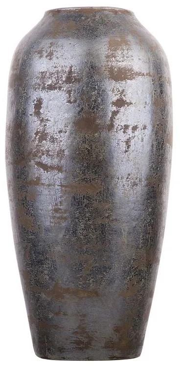 Vaso decorativo cinzento escuro LORCA Beliani