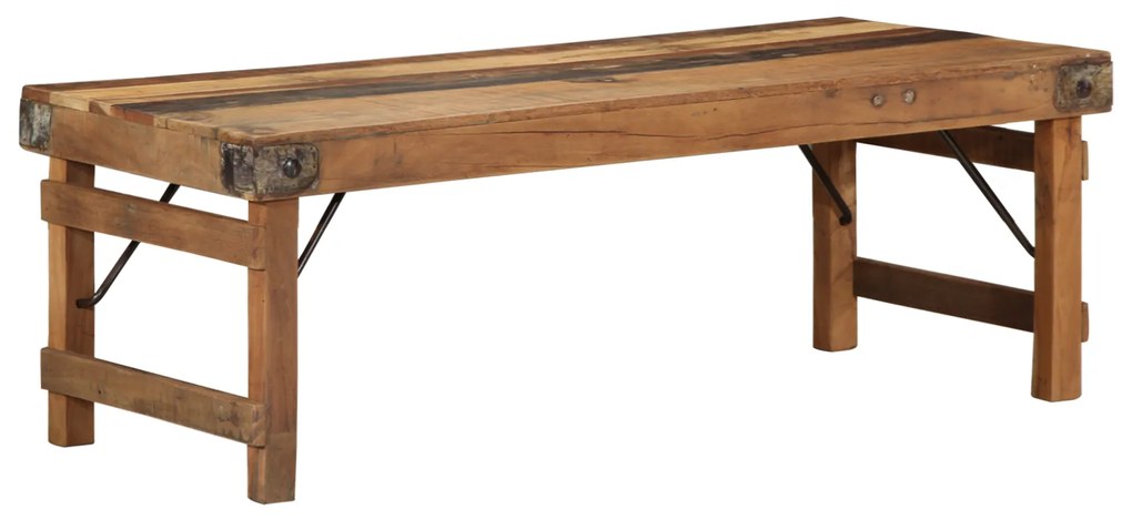 vidaXL Mesa de Café 110x55x40 cm Madeira recuperada