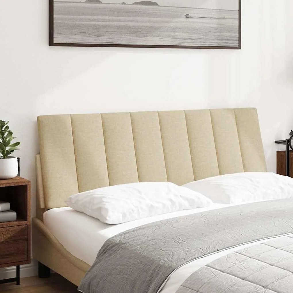 Almofadão de cabeceira 120 cm tecido creme