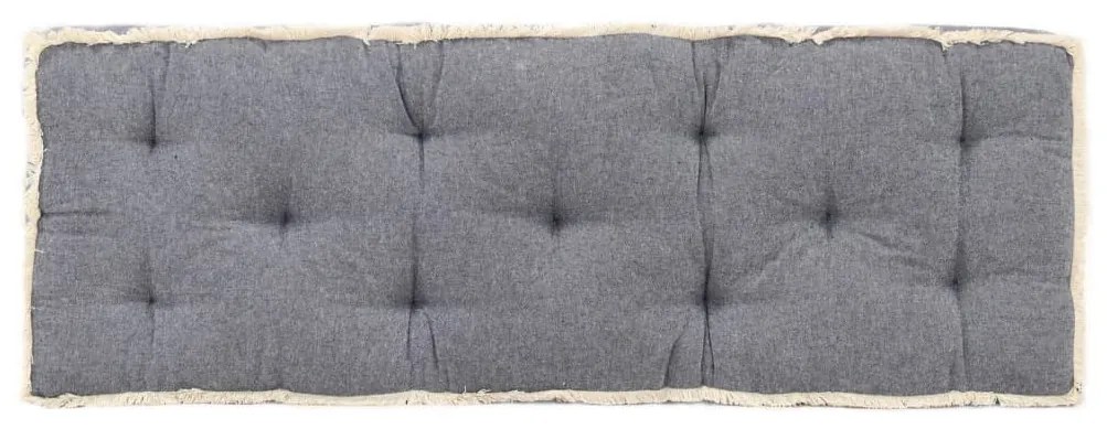 vidaXL Almofadão para sofá de paletes 120x40x7 cm azul