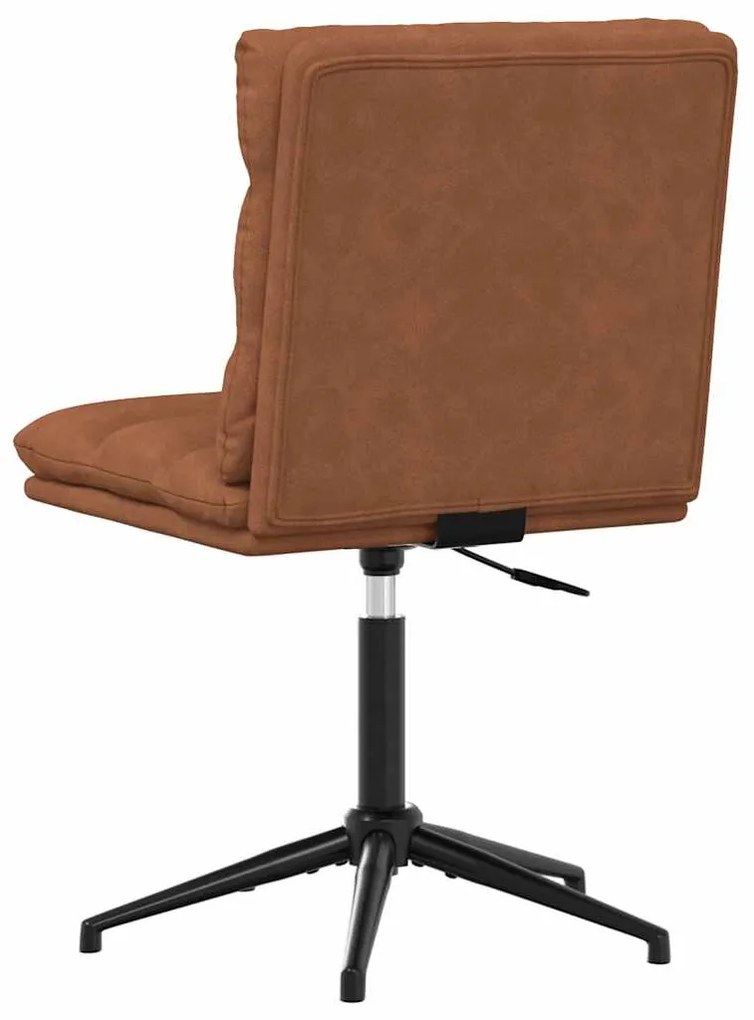Cadeiras de jantar 2 pcs couro artificial castanho
