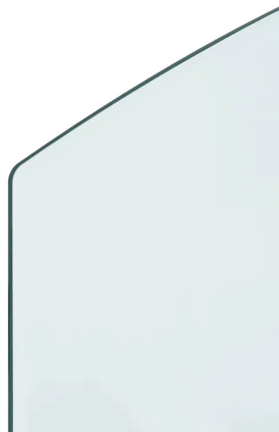 Placa de vidro para lareira 100x60 cm