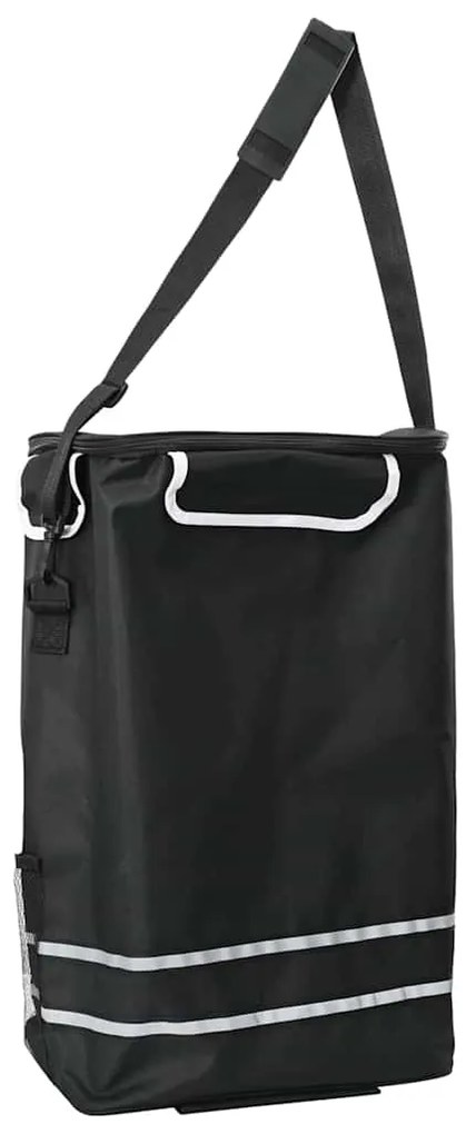 Carrinho de compras vidaXL com escada para subir preto 40 L