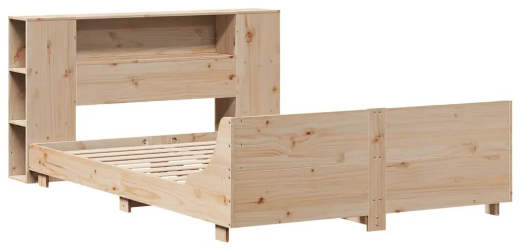 Cama sem colchão 150x200 cm madeira de pinho maciça