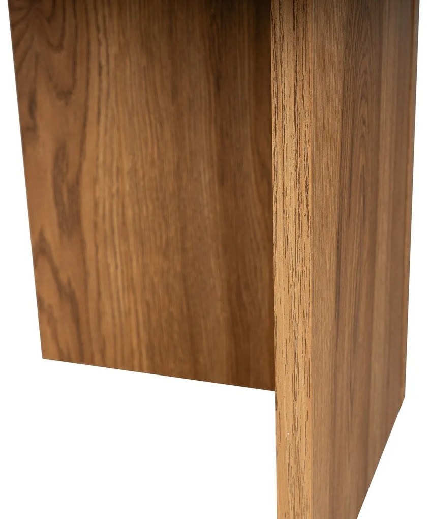 Mesa de Café Oval - Cor Lute - 120x60x40cm