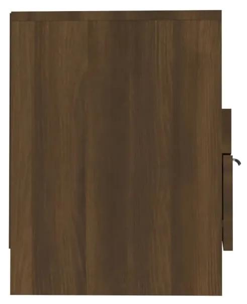 Móvel de TV 150x33,5x45cm madeira processada cor carvalho castanho