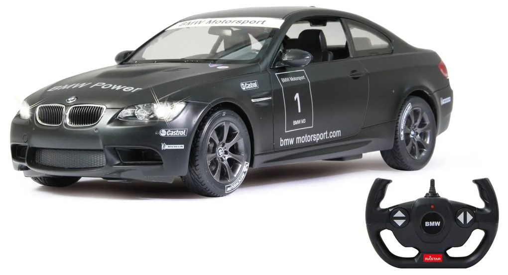 Carro telecomandado BMW M3 Sport 1:14 2,4GHz Preto