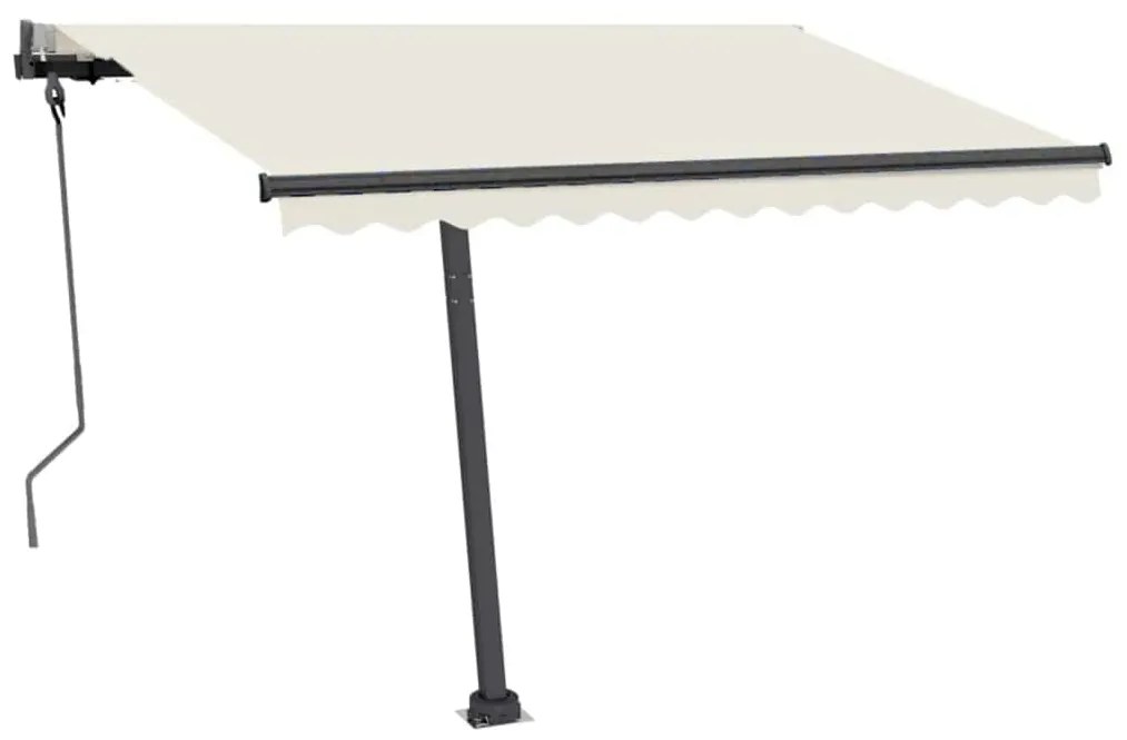 Toldo automático independente 300x250 cm cor creme