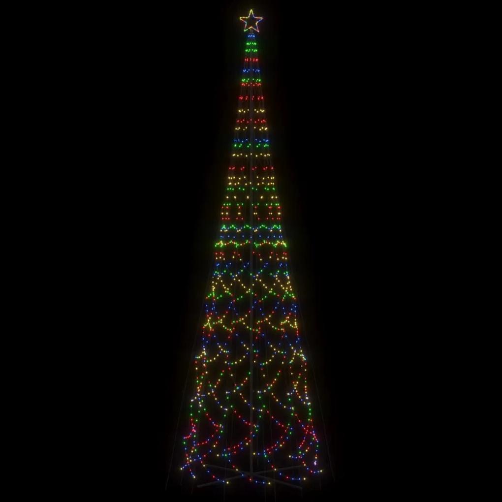 Árvore de Natal em cone 3000 luzes LED 230x800 cm colorido