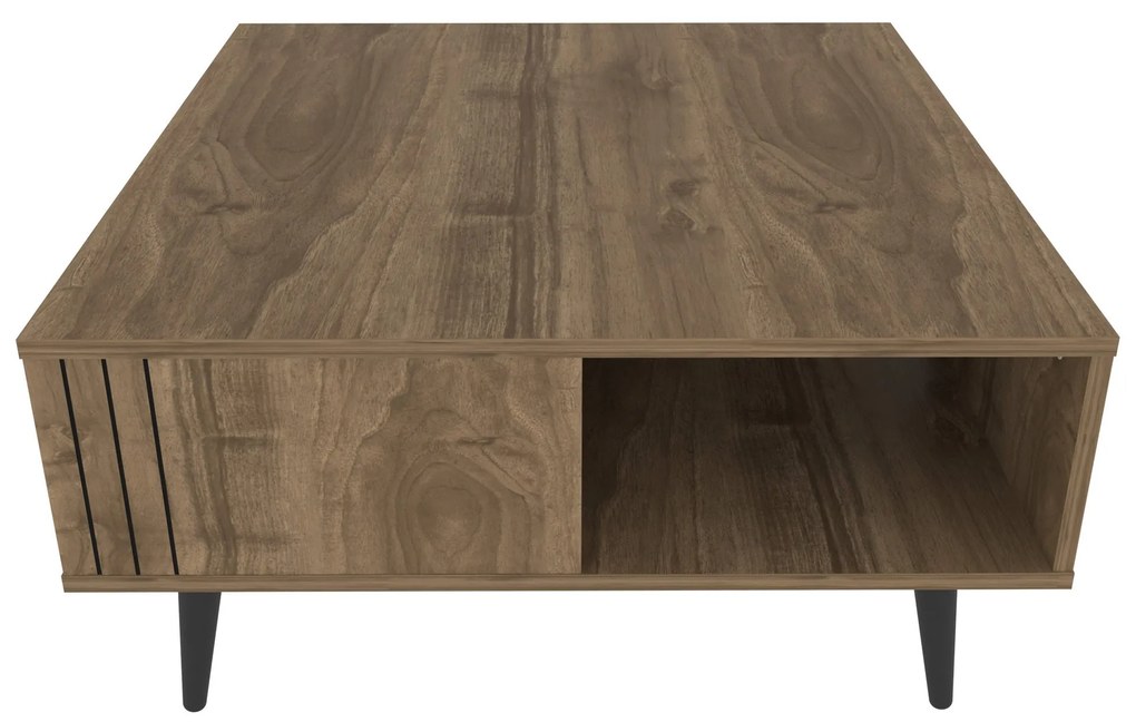 Mesa de Café Ronas - Nogueira - 89,6cm x 89,6cm x 46,5cm