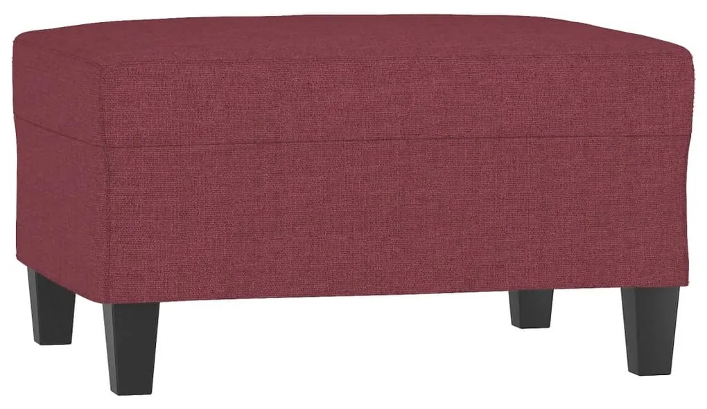 4 pcs conjunto de sofás com almofadas tecido vermelho-tinto