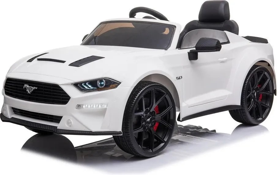 Carro elétrico para crianças Ford Mustang 24V Pneus EVA Branco