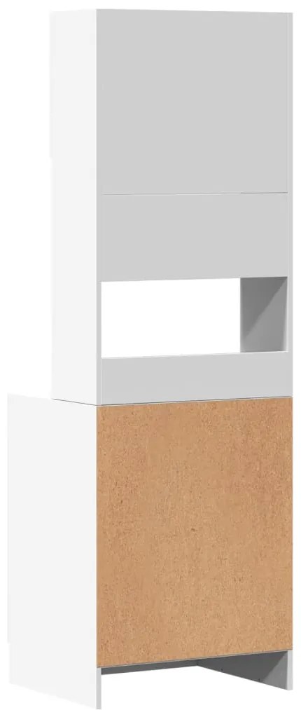 Armário de cozinha 60x50x180 cm derivados de madeira branco