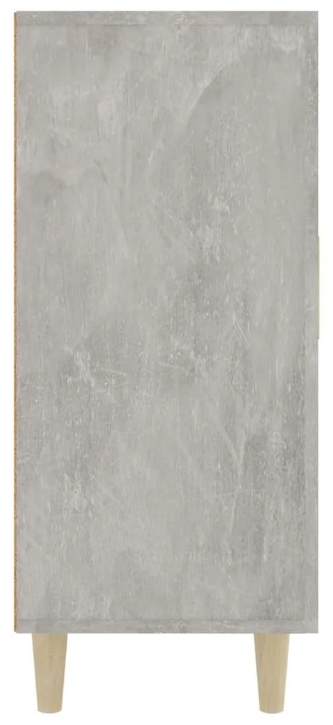 Aparador 90x34x80 cm madeira processada cinza cimento