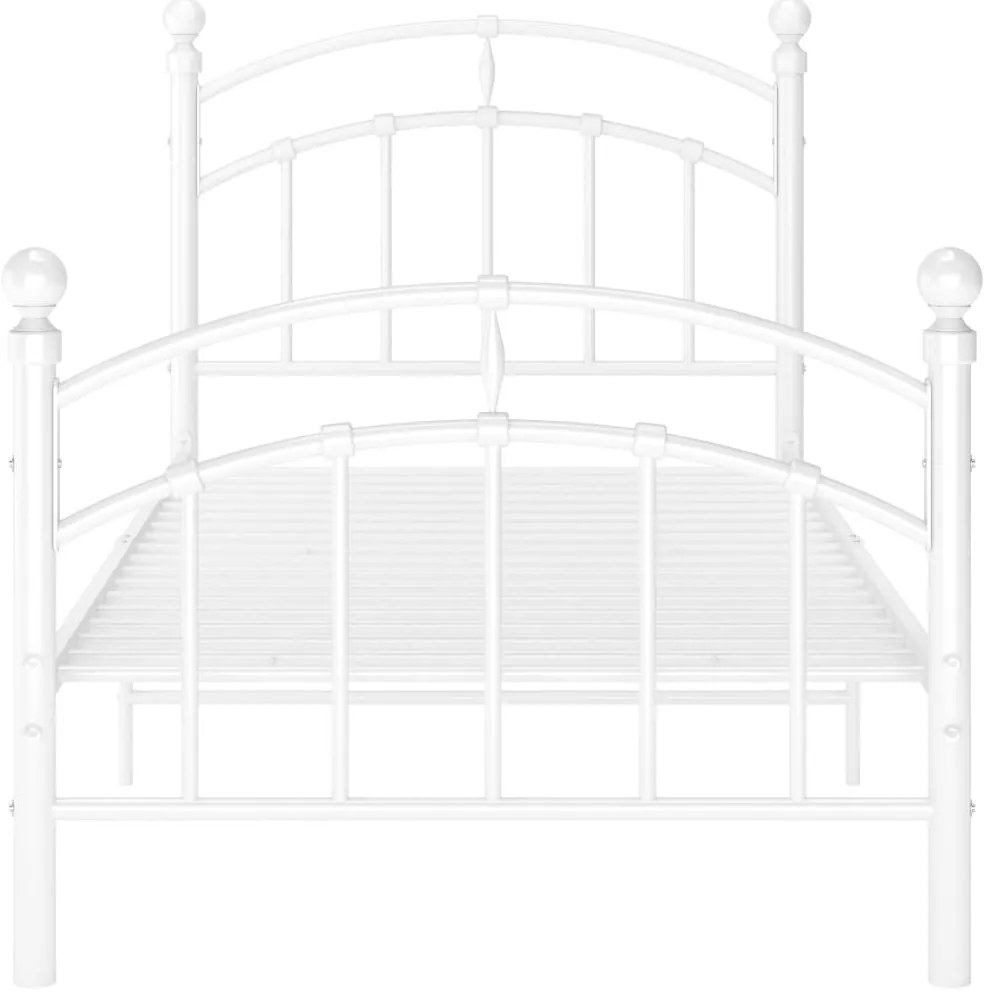 Estrutura de cama 100x200 cm metal branco