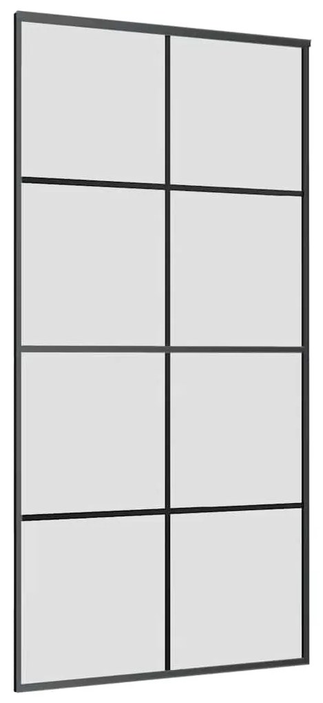 Porta desliz. c/ conj. ferragens 102,5x205cm vidro ESG preto