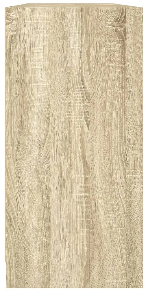 Estante c/ portas 204x37x75 cm deriv. madeira carvalho sonoma
