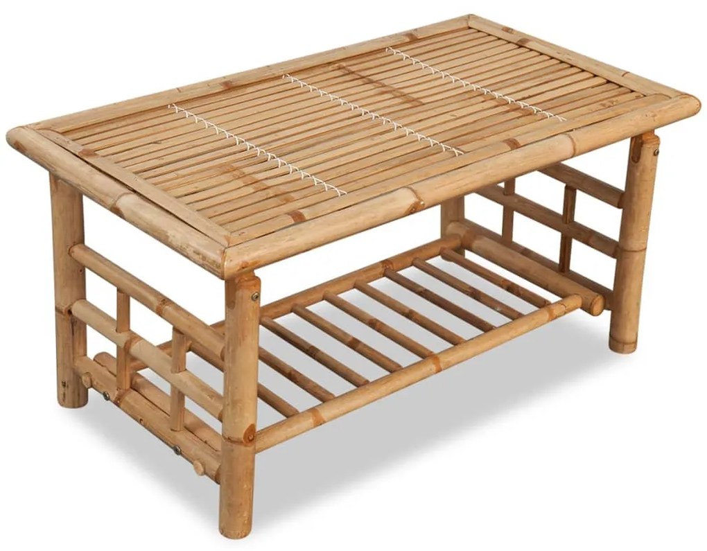 vidaXL Mesa de centro 90x50x45 cm bambu