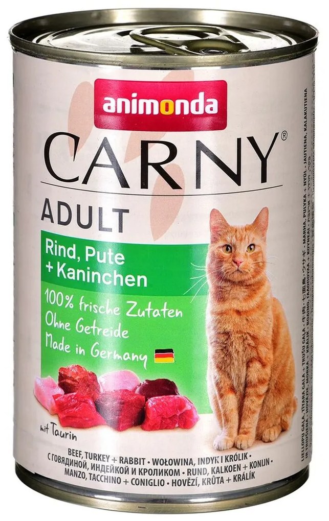 Comida para gato Animonda Adult Peru Vitela Coelho 400 g