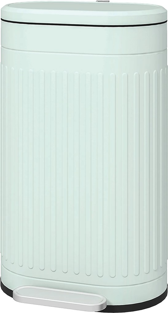 Caixote do Lixo de Cozinha com Pedal, 36,5 x 31,2 x 60,8 cm, Capacidade de 30 L, Verde