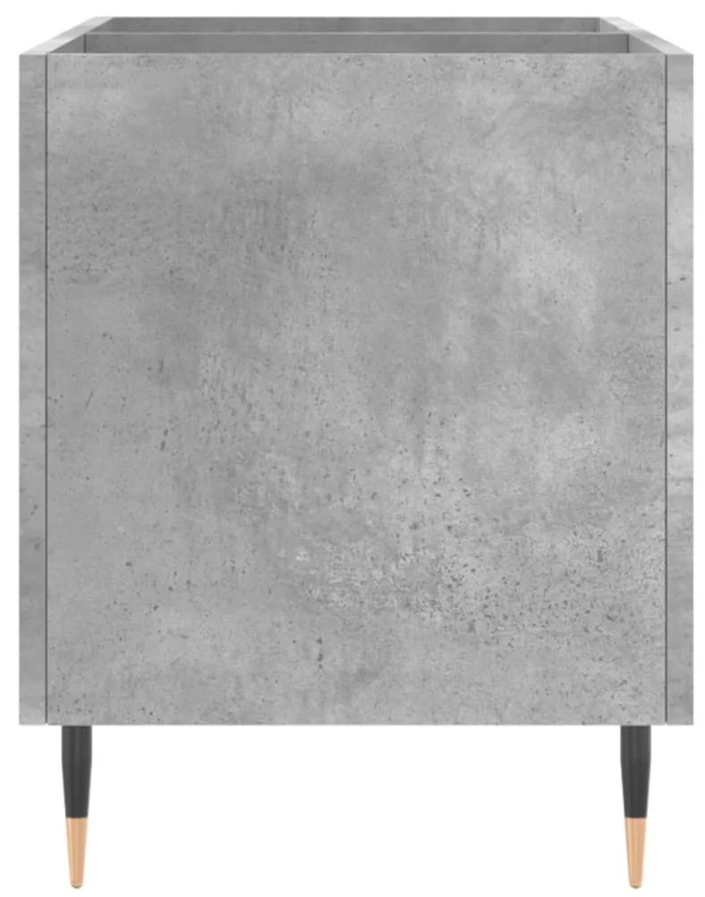 Armário p/ discos 74,5x38x48 cm derivados madeira cinza-cimento